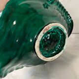 Green vintage ceramic cup