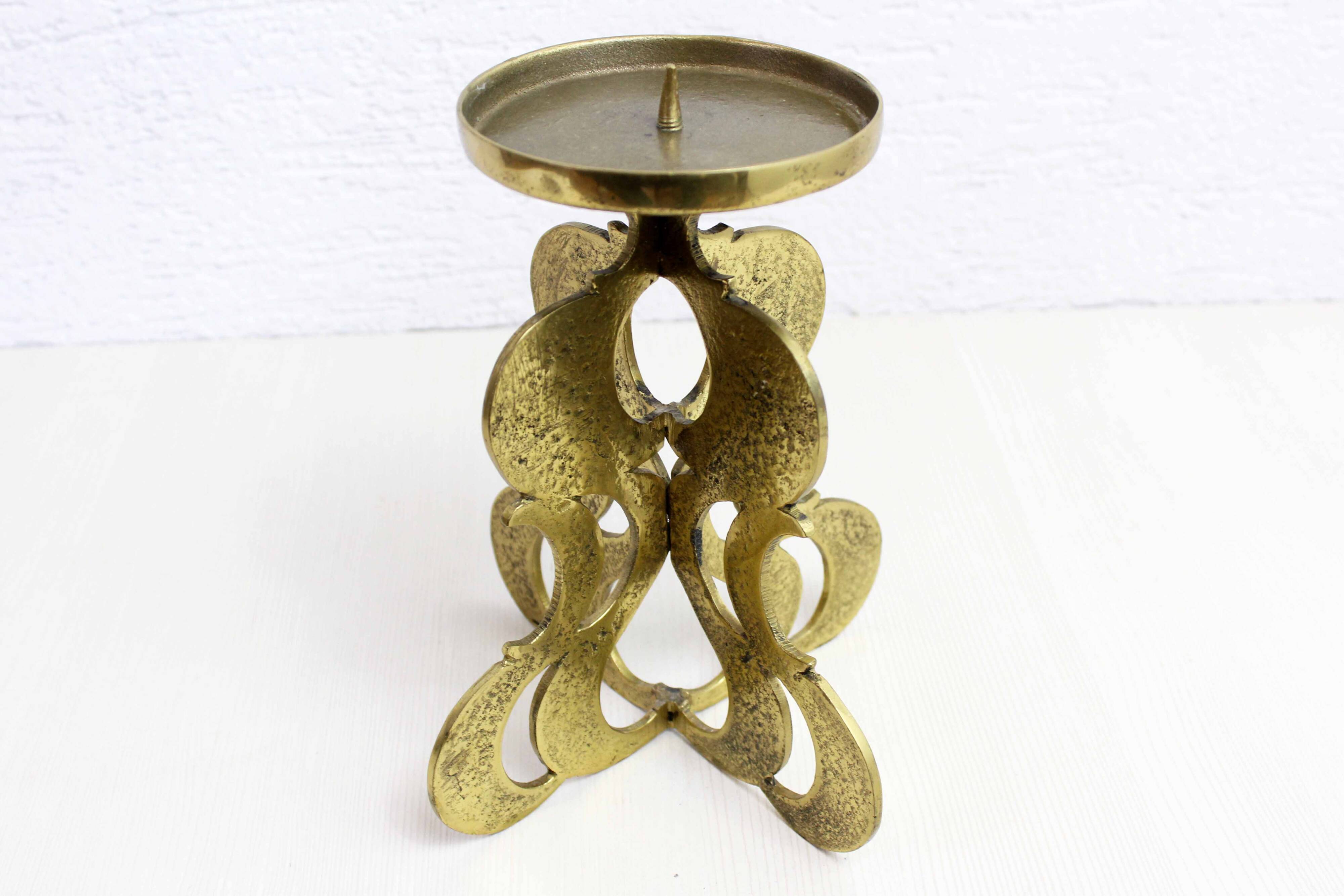 Bronze candlestick by Guiseppe Gallo 1960