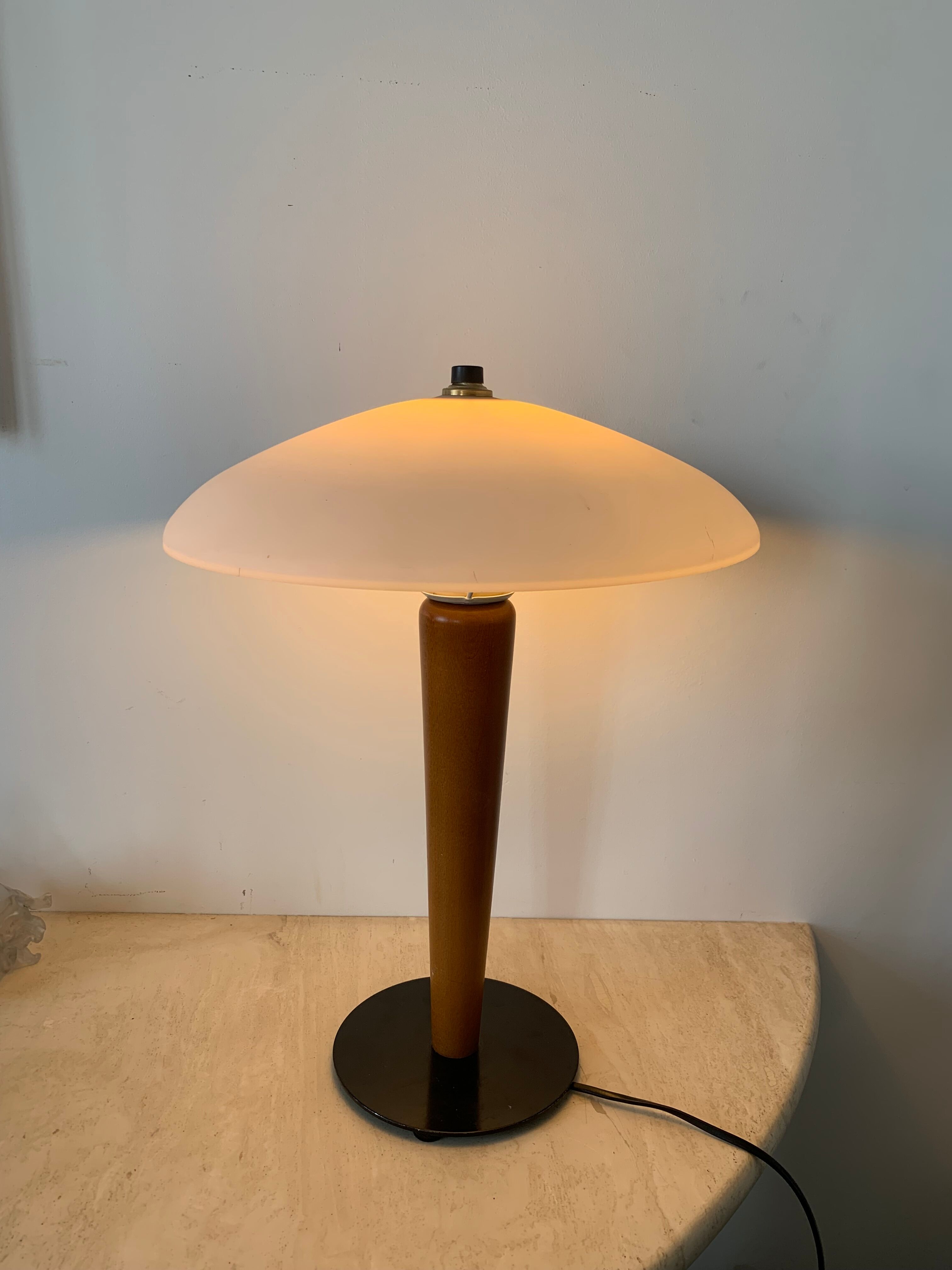 Mushroom lamp Aluminor 80s
