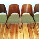 Ensemble de quatre chaises O. Haerdtl, Ton, Holesov, Tchécoslovaquie, les années 60