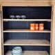 GLASS CABINET IN SOLID OAK