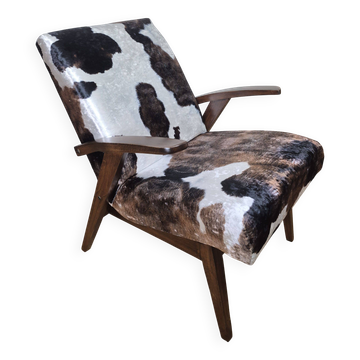 Fauteuil rénové conçu par Puchała, Pologne, années 1970