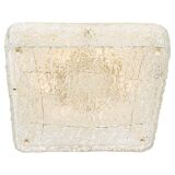 Square glass ice Murano ceiling light, Kaiser, Germany, 1970s