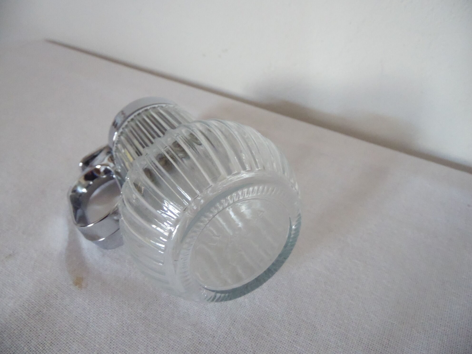 Sucrier verre et inox