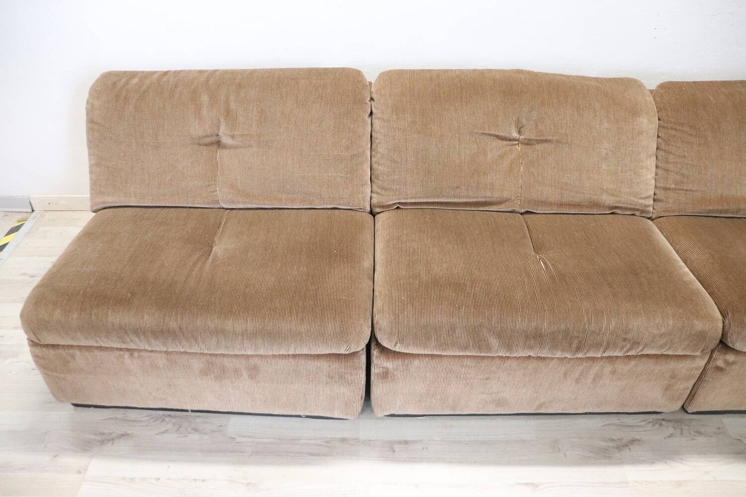 Modular Velvet Sofa by Busnelli, Italy, 1970s