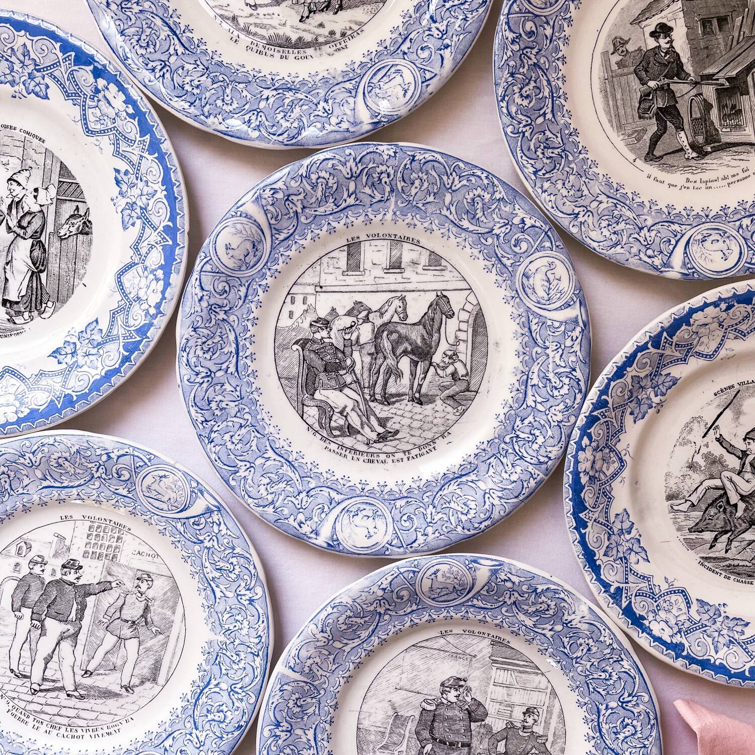 Luneville talking plate collection