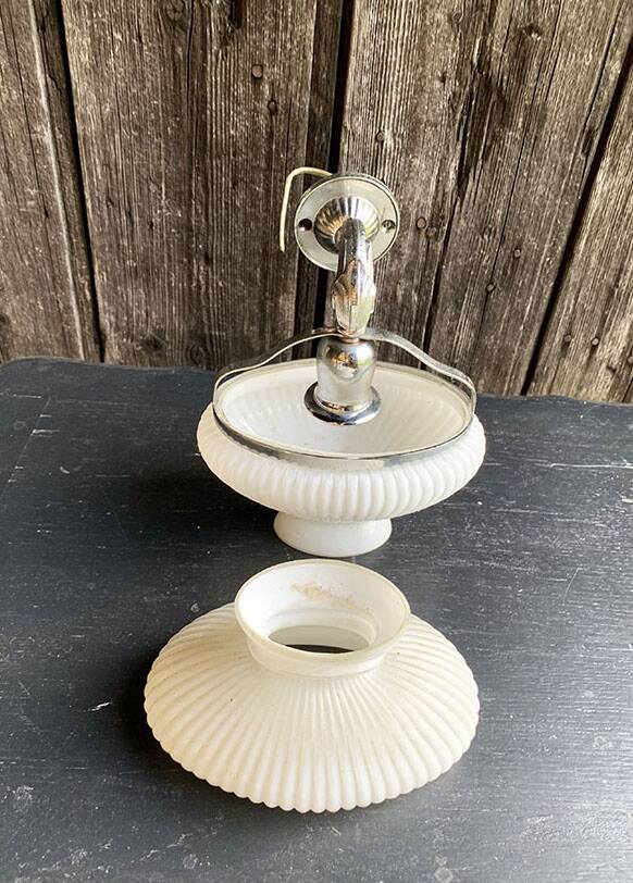 Old Art Deco Fish Wall Lamp