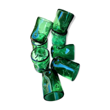 Vintage blown glass cups from the 50/60s