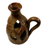 Vintage stoneware candle holder