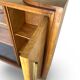Striking Art Deco birch wood sideboard