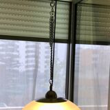Molded glass pendant light