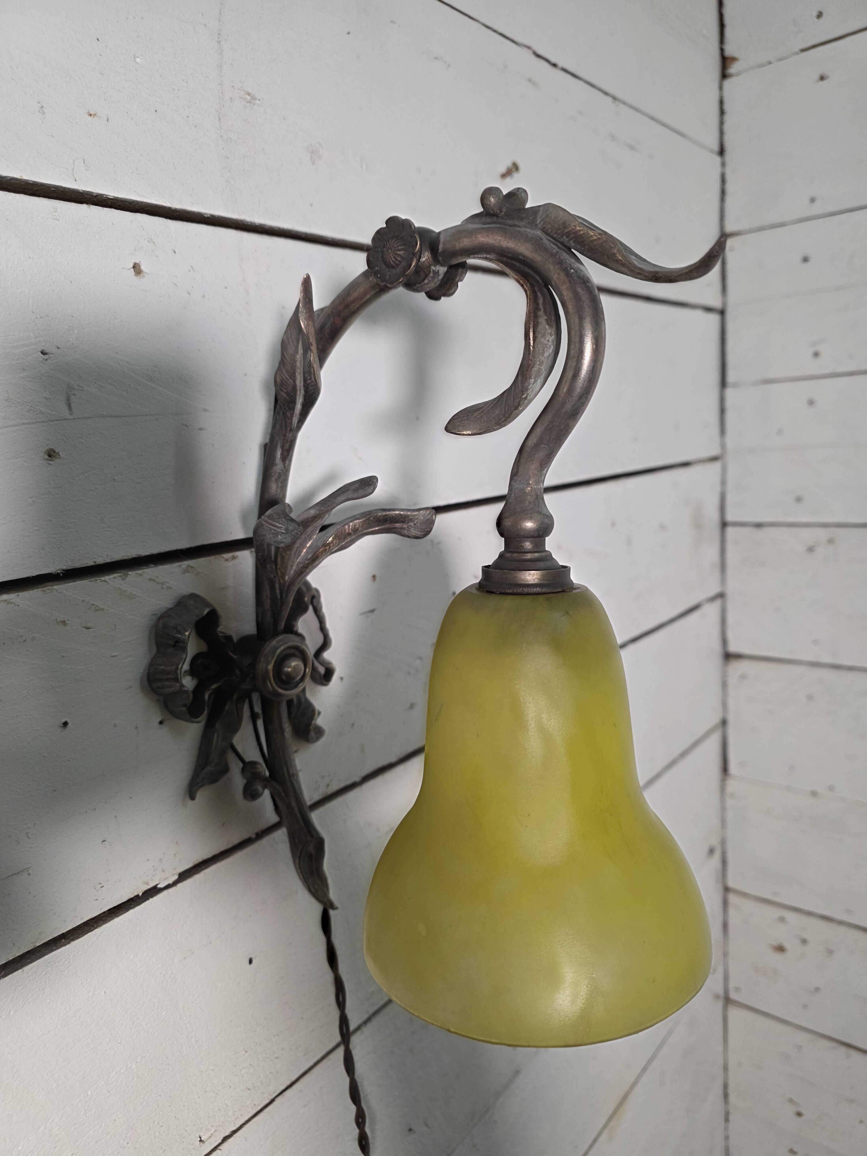 Pair of Louis XVI style bronze wall sconces