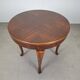 1930s Czechoslovak Art Deco Round Table in Wood and Veneer