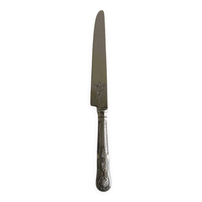 Couteau en métal argenté