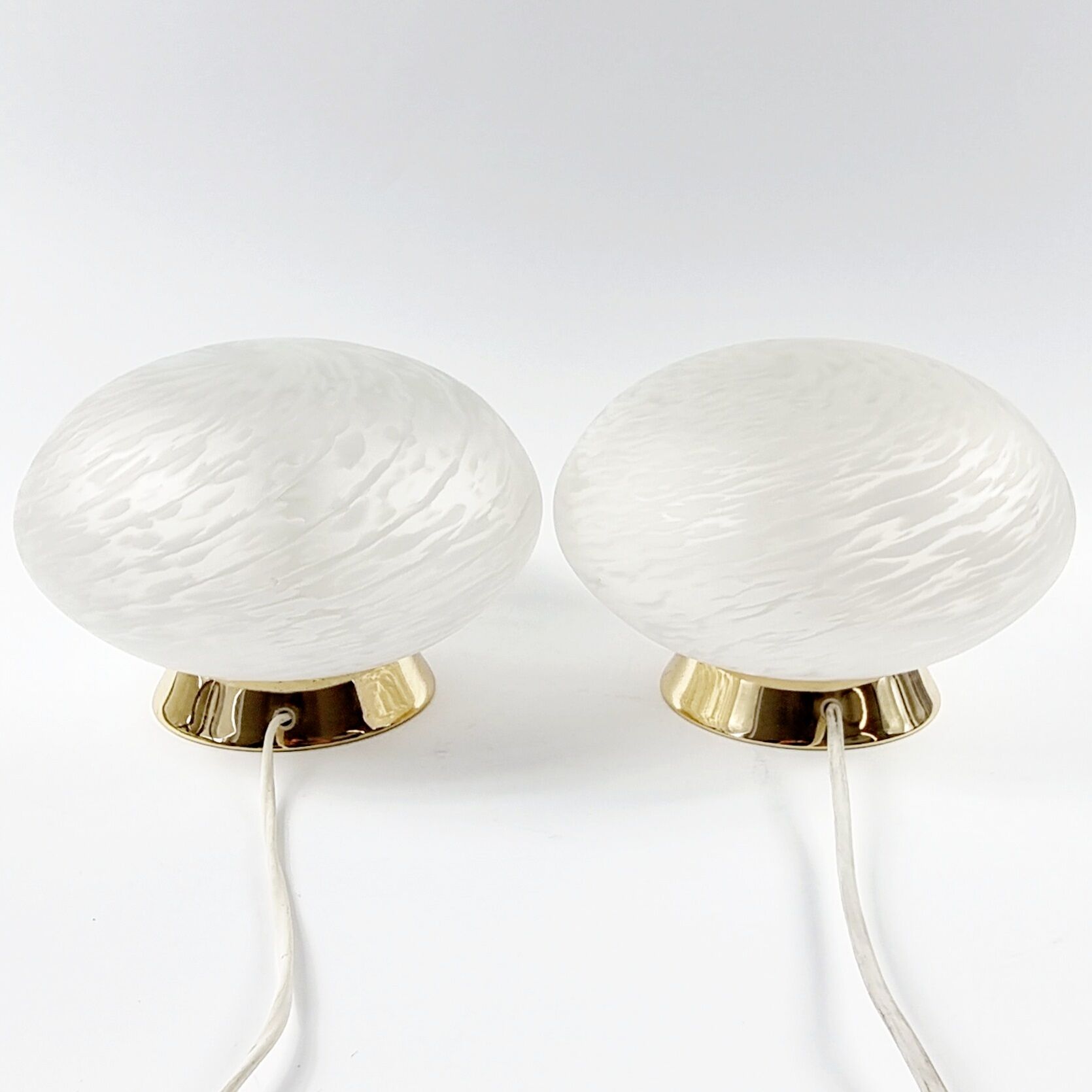 Pair of Murano Glass Swirl Sconces/Wall Lights, Italy, 1970s