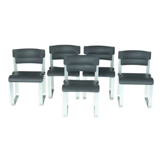 Asko Ilmari Lappalainen model pulkka dining chairs 1960s