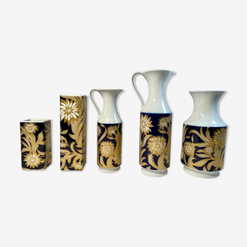 Set cobalt vases