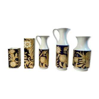 Set cobalt vases