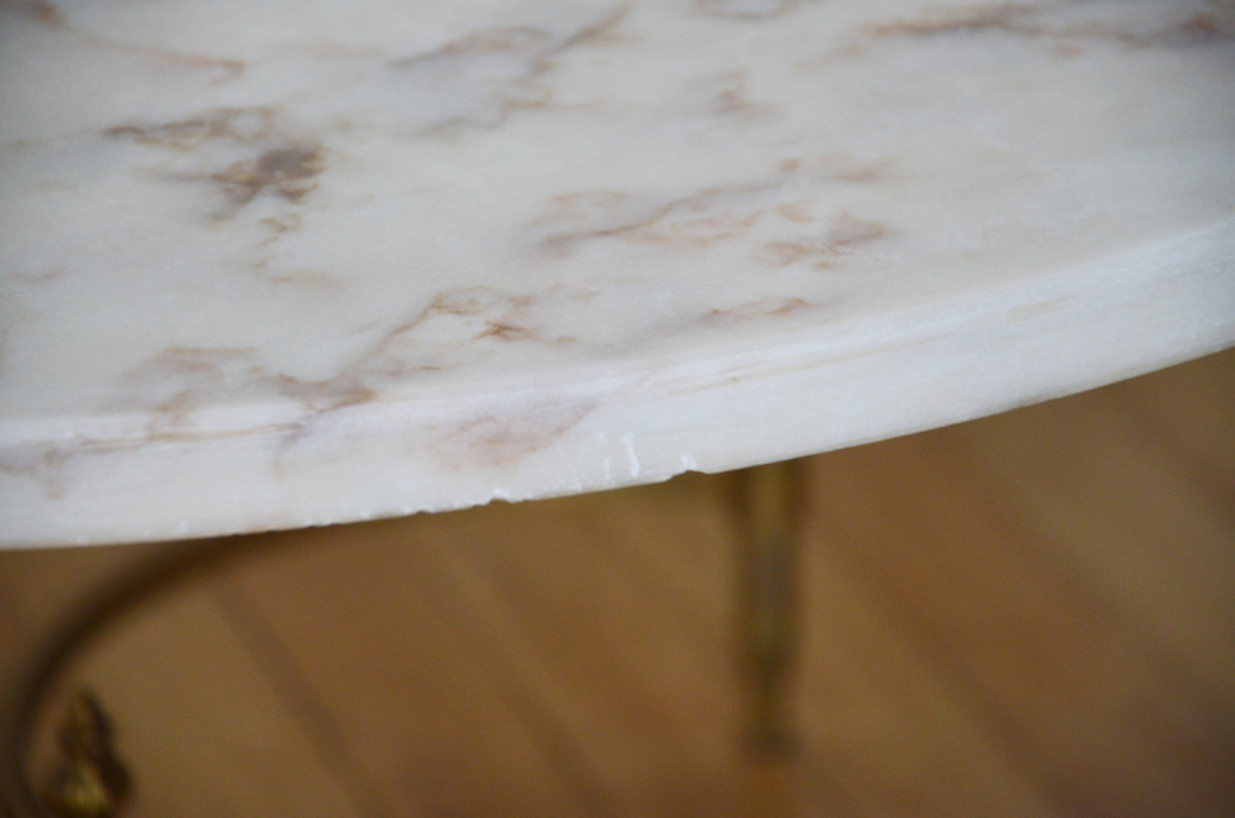 60s marble marble round coffee table