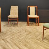 Four mid century chairs vintage