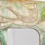 Decorative plaster mirror from the 70s