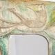 Decorative plaster mirror from the 70s