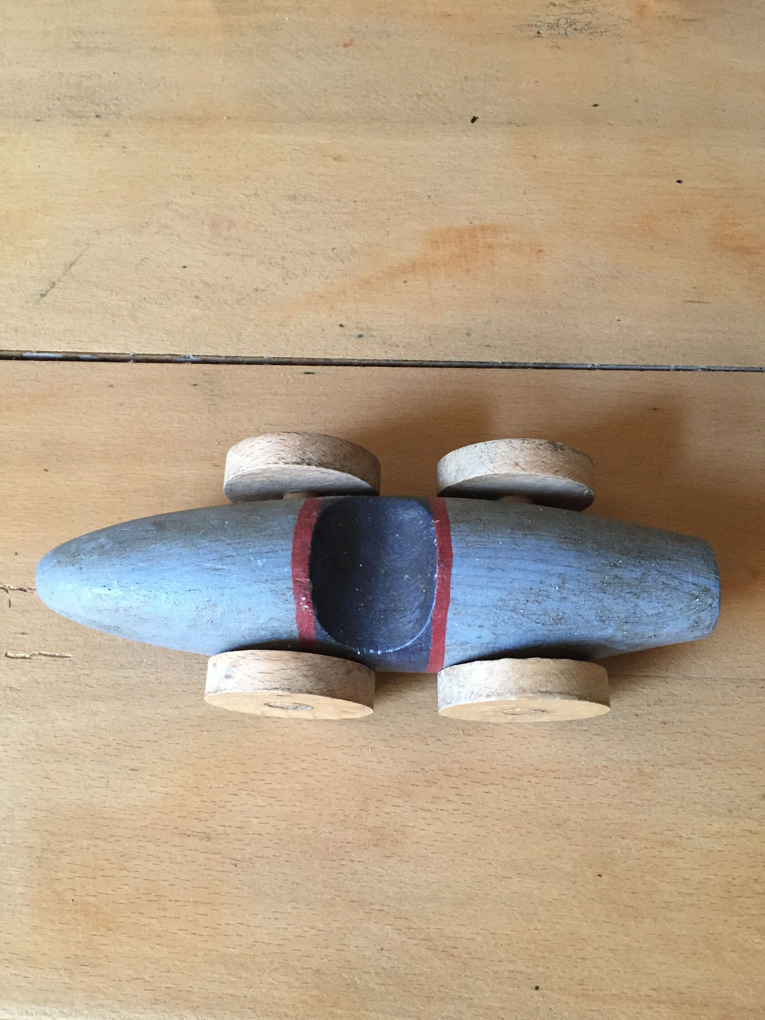 Three old wooden cars