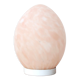 Pale pink opaque glass egg lamp, 60s
