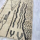 Handmade moroccan berber carpet 260 x 144 cm