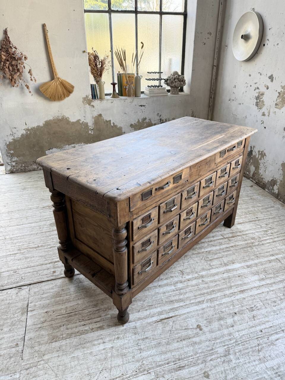Comptoir, îlot central, meuble de métier multi-tiroirs