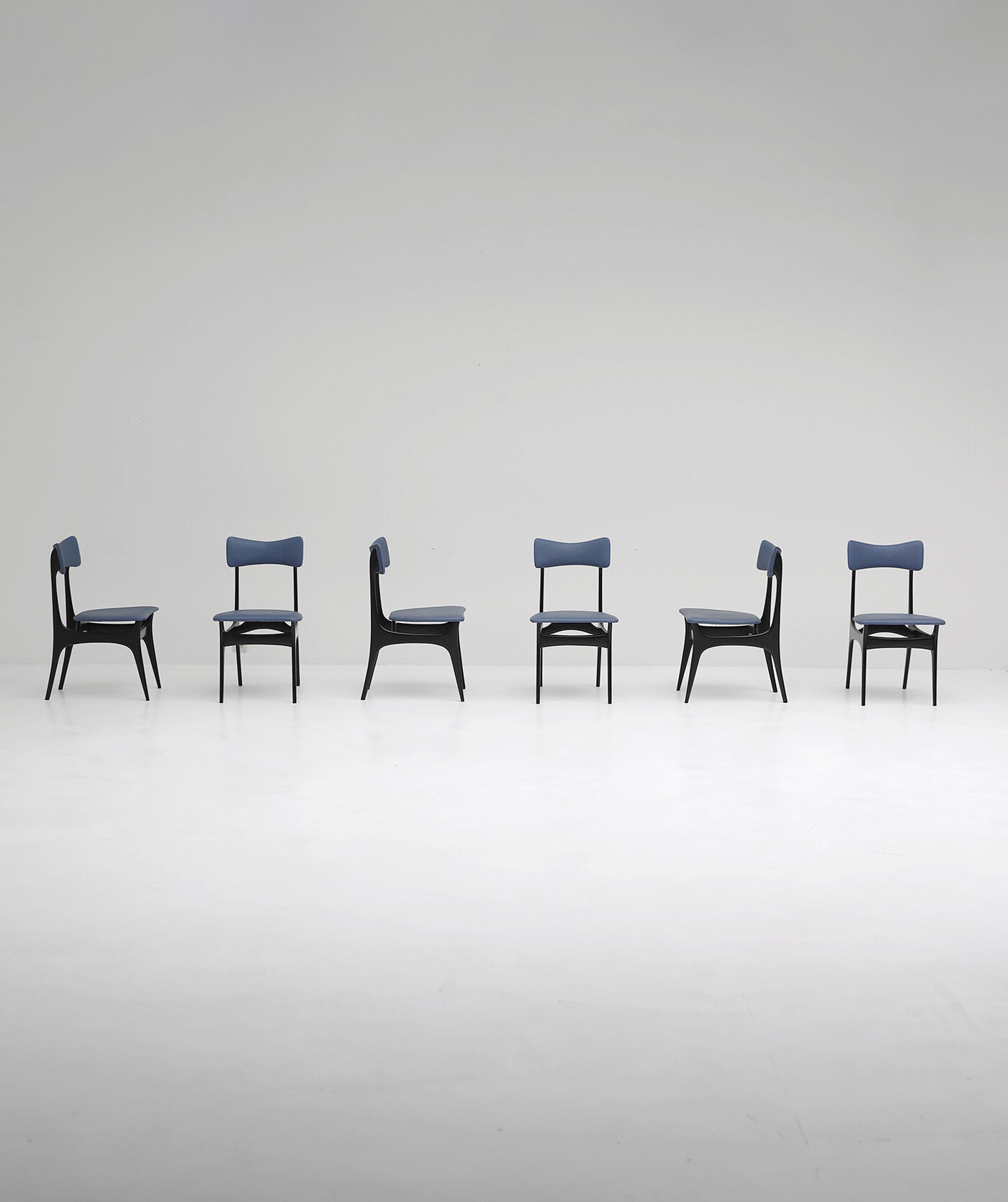 set of six Alfred Hendrickx S3 dining chairs for Belform