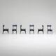 set of six Alfred Hendrickx S3 dining chairs for Belform