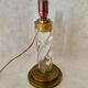 Lamp base glass and brass, 1950s