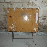 Table pliante fer forgé bistrot jardin