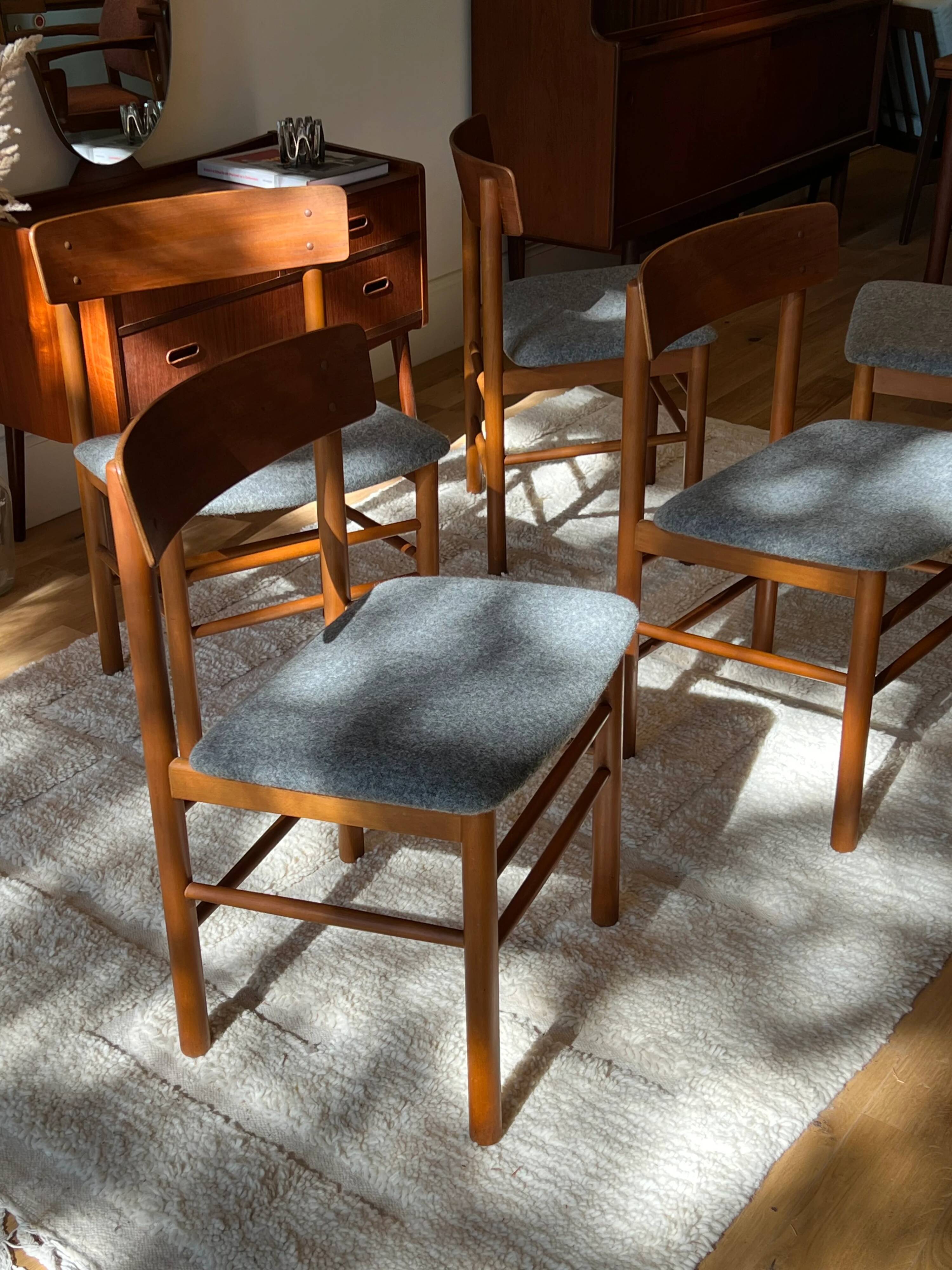 Chaise scandinave vintage en teck « Kirsa »