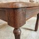 Table basse ancienne en noyer et chêne – France, vers 1900