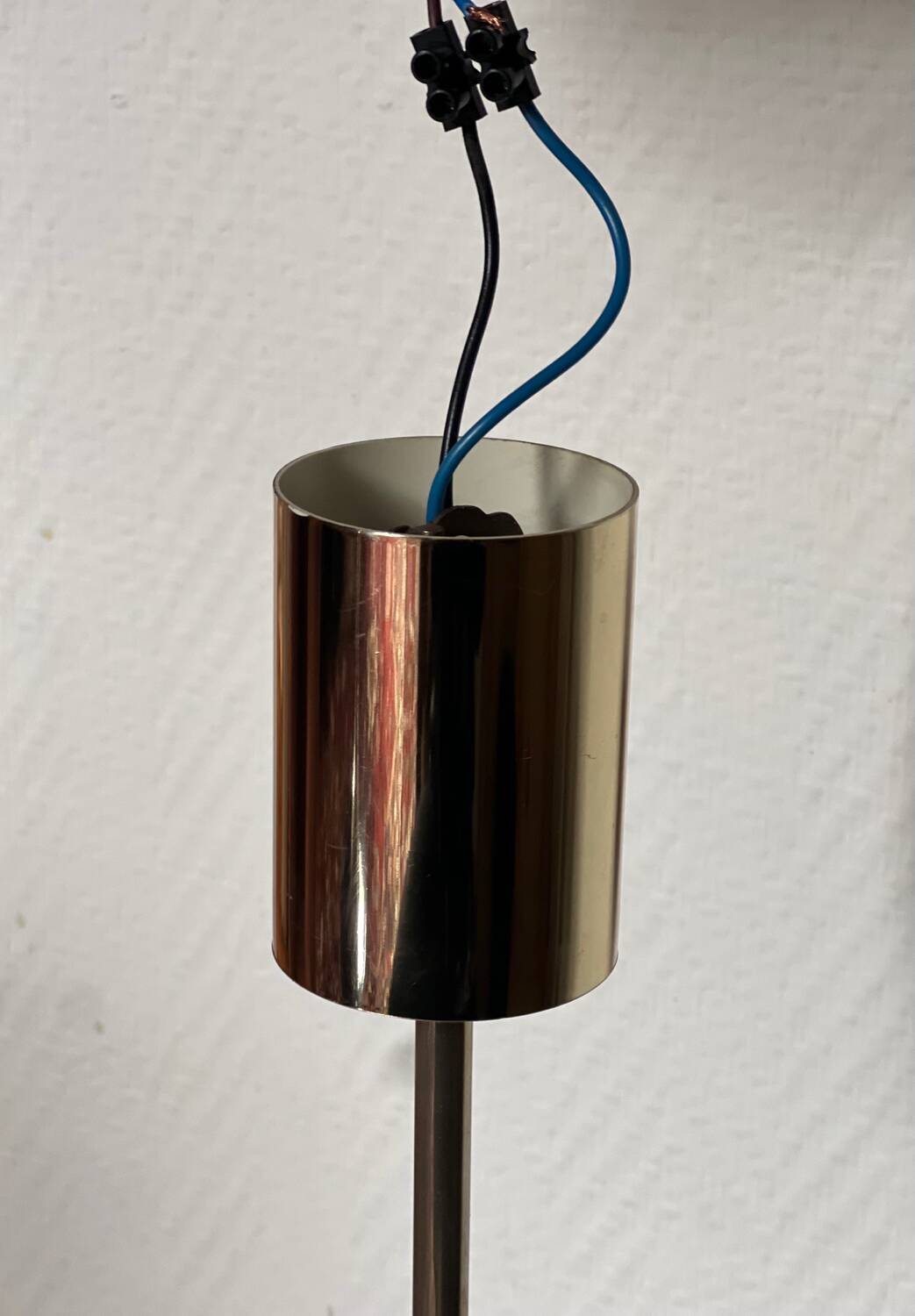 Lustre/suspension space age vintage 1970 alu brosse doree