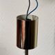 Lustre/suspension space age vintage 1970 alu brosse doree