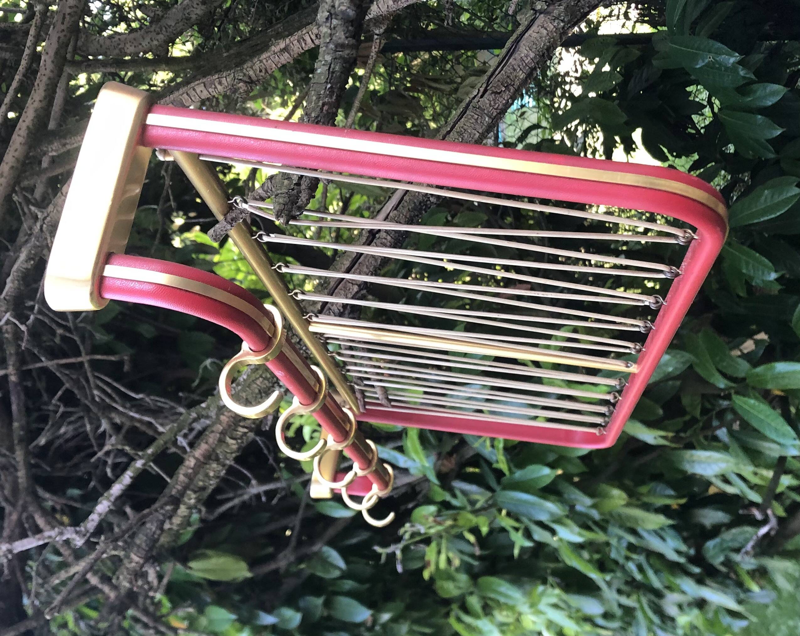 Vintage SNCF wall coat rack from the 60s