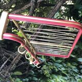 Vintage SNCF wall coat rack from the 60s