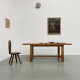 2m solid elm farmhouse table