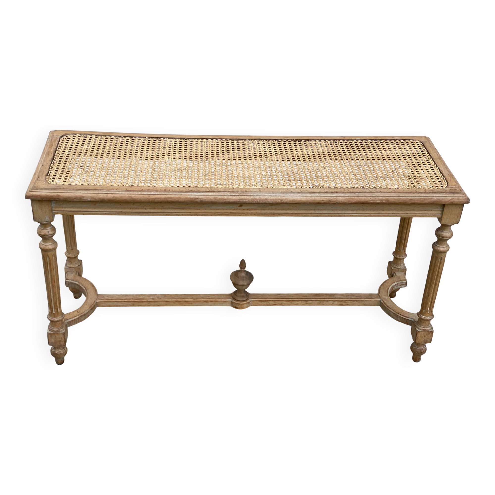 Banquette cannée style Louis XVI