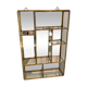 Vitrine laiton et miroir