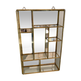 Vitrine laiton et miroir