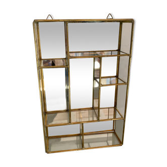 Brass and mirror display case