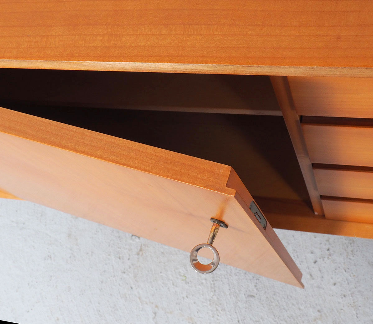 Cherry sideboard with drawers, 1960s