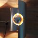 Space Age wall lamps - Brushed and orange aluminium - 1970