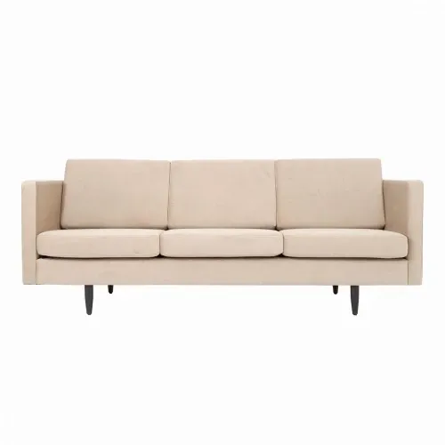 Canapé en velours beige Alta, design scandinave