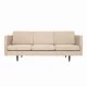 Canapé en velours beige Alta, design scandinave