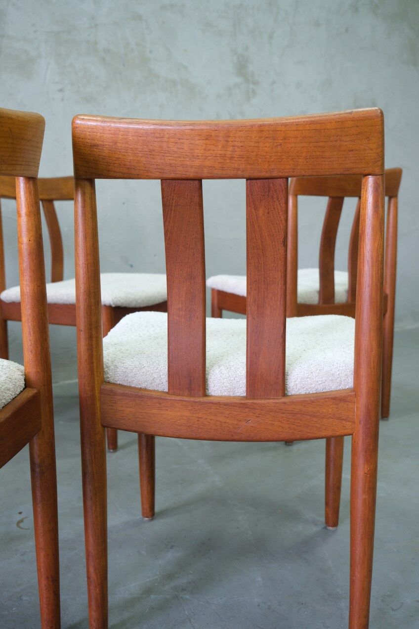 Mid-century teak dining chairs from Vamdrup stolfabrik, 1960s, set of 6